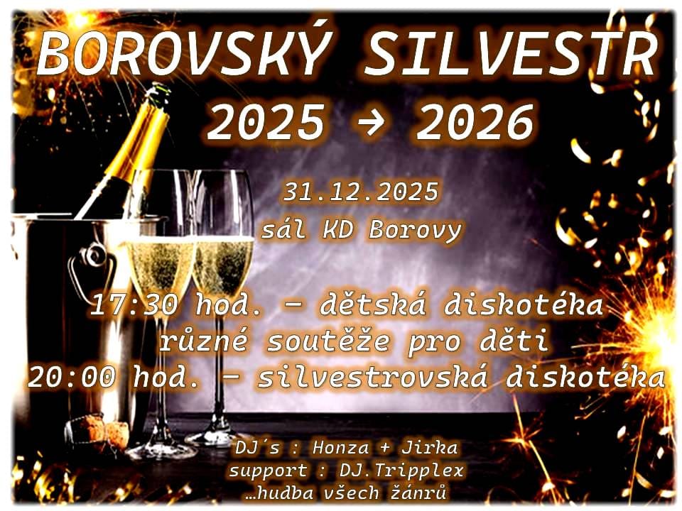 Pozvánka na Silvestr v Borovech