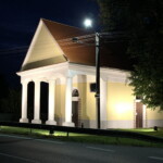 Kaple v noci Kaple narození Panny Marie