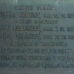 Pamětní deska 2 Pamětní deska památce Josefa Křesiny